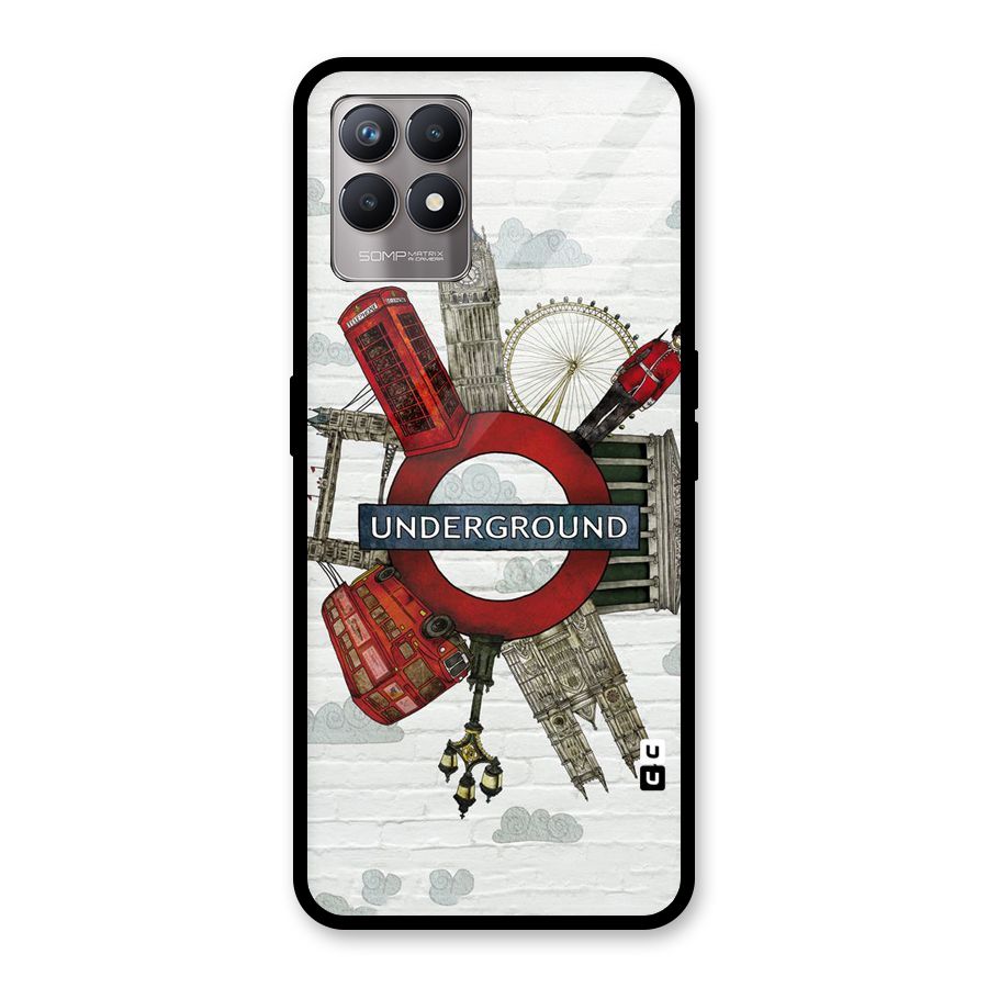 Underground Design Glass Back Case for Realme Narzo 50