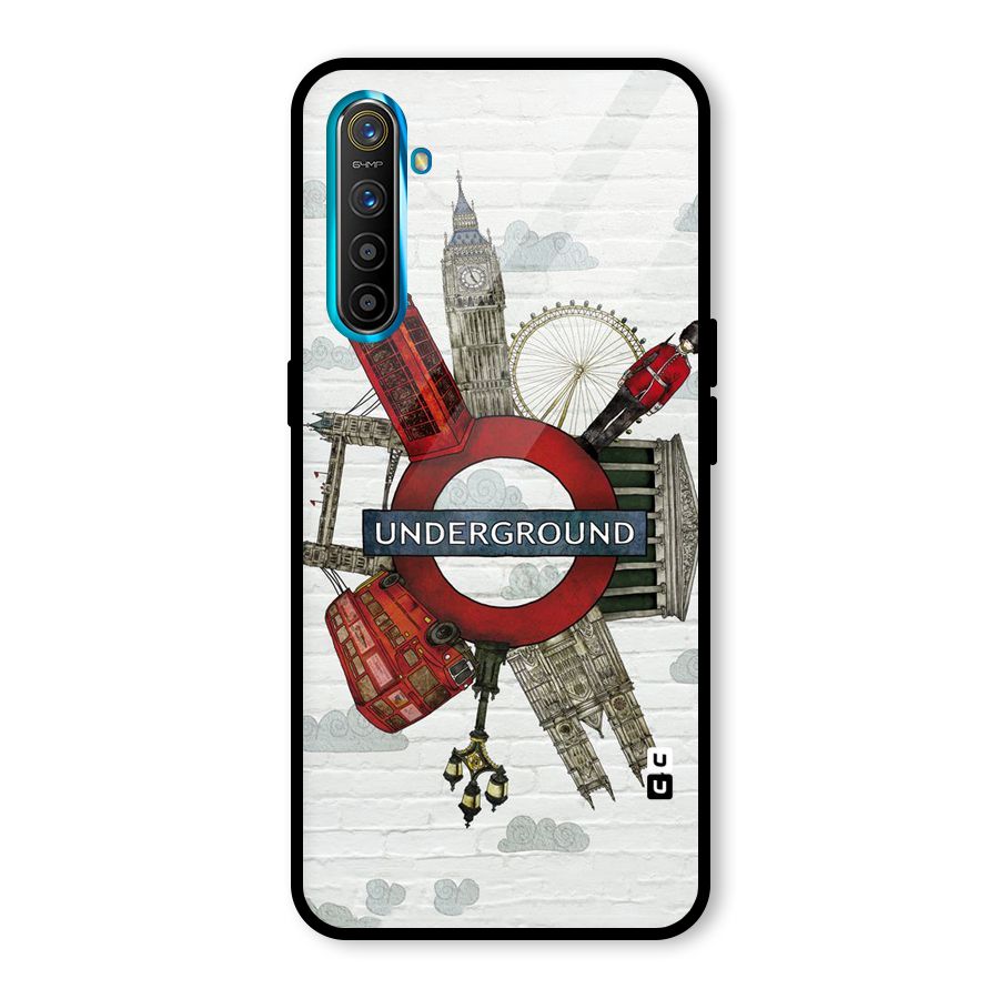 Underground Design Glass Back Case for Realme X2