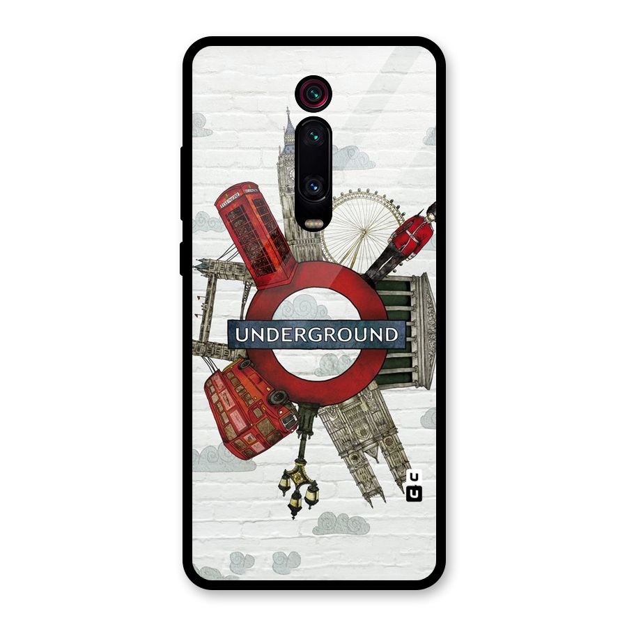 Underground Design Glass Back Case for Redmi K20