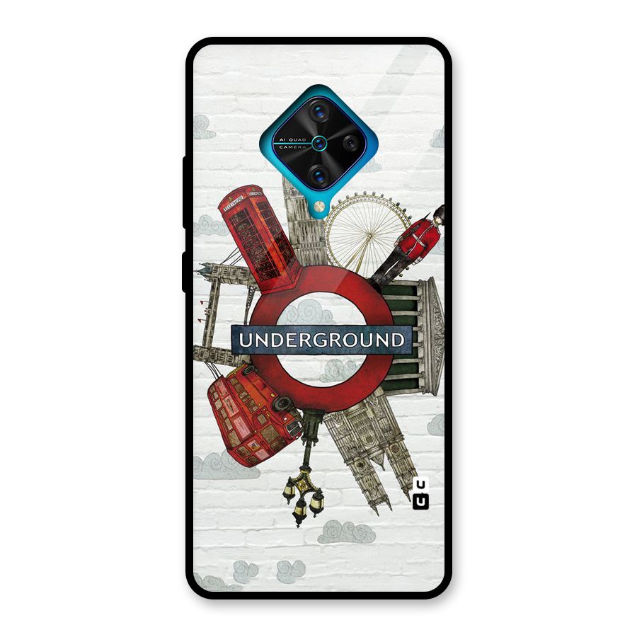 Underground Design Glass Back Case for Vivo S1 Pro