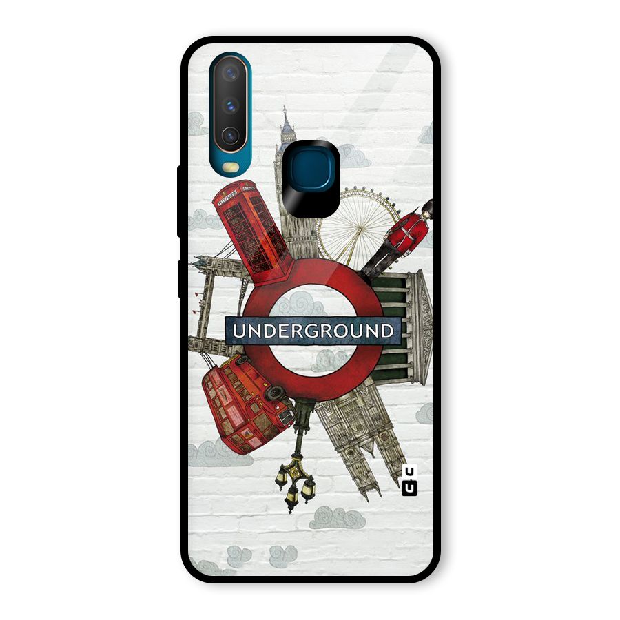 Underground Design Glass Back Case for Vivo U10