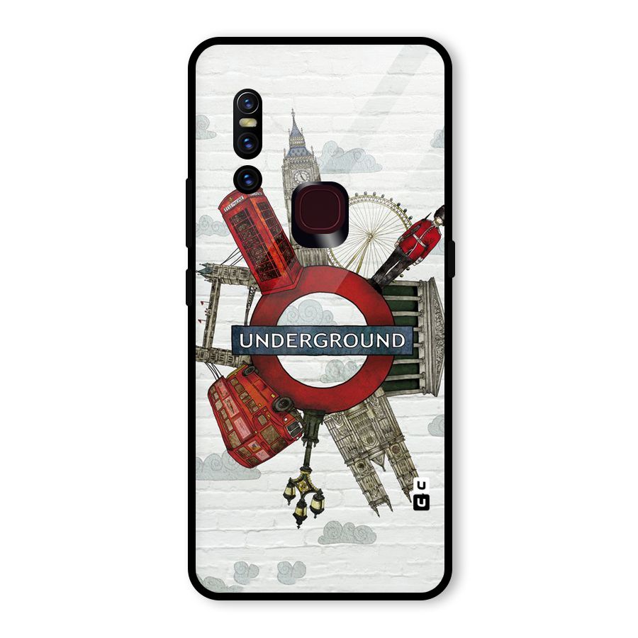 Underground Design Glass Back Case for Vivo V15