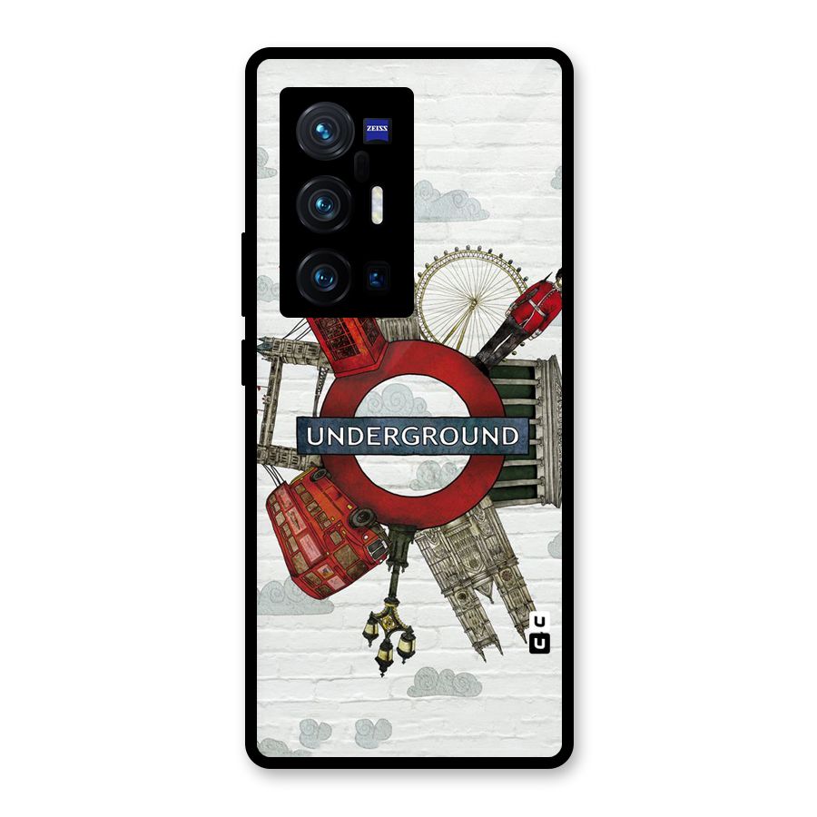 Underground Design Glass Back Case for Vivo X70 Pro Plus