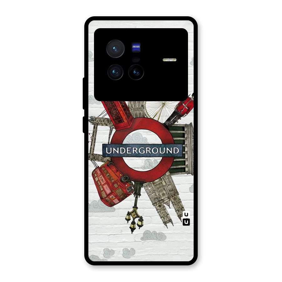 Underground Design Glass Back Case for Vivo X80