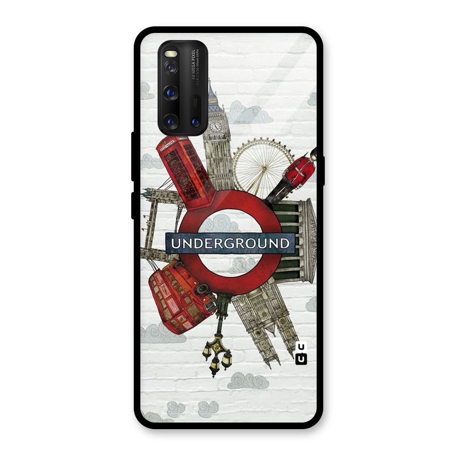Underground Design Glass Back Case for Vivo iQOO 3