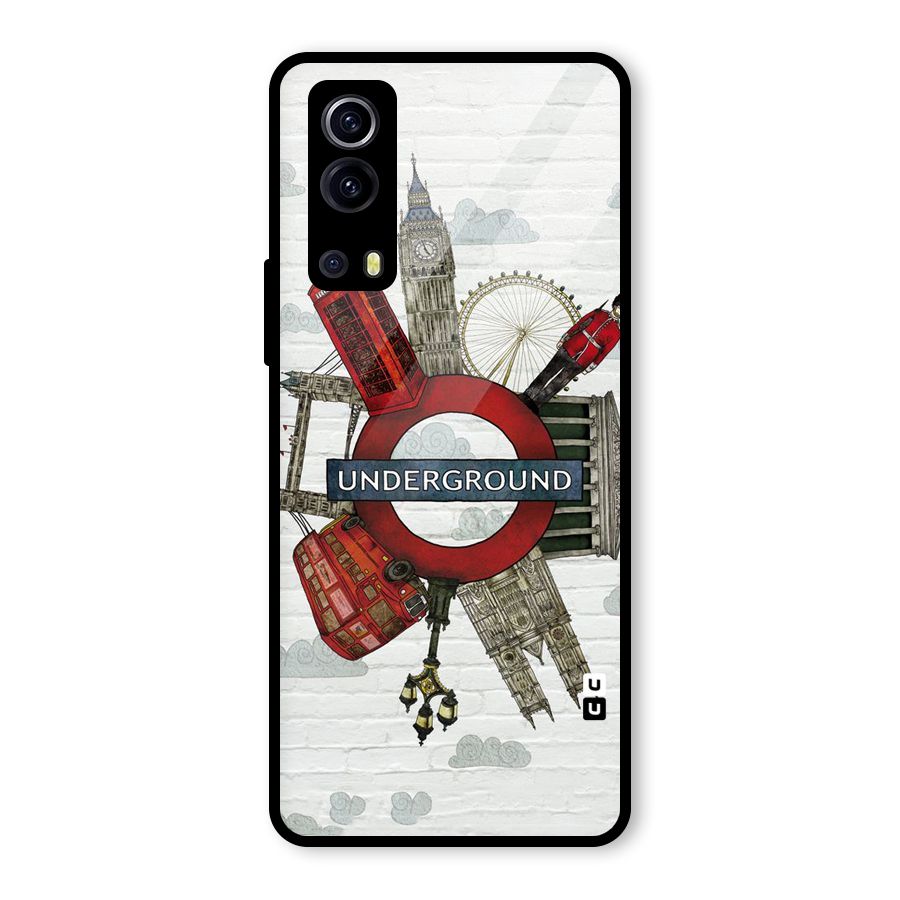 Underground Design Glass Back Case for Vivo iQOO Z3