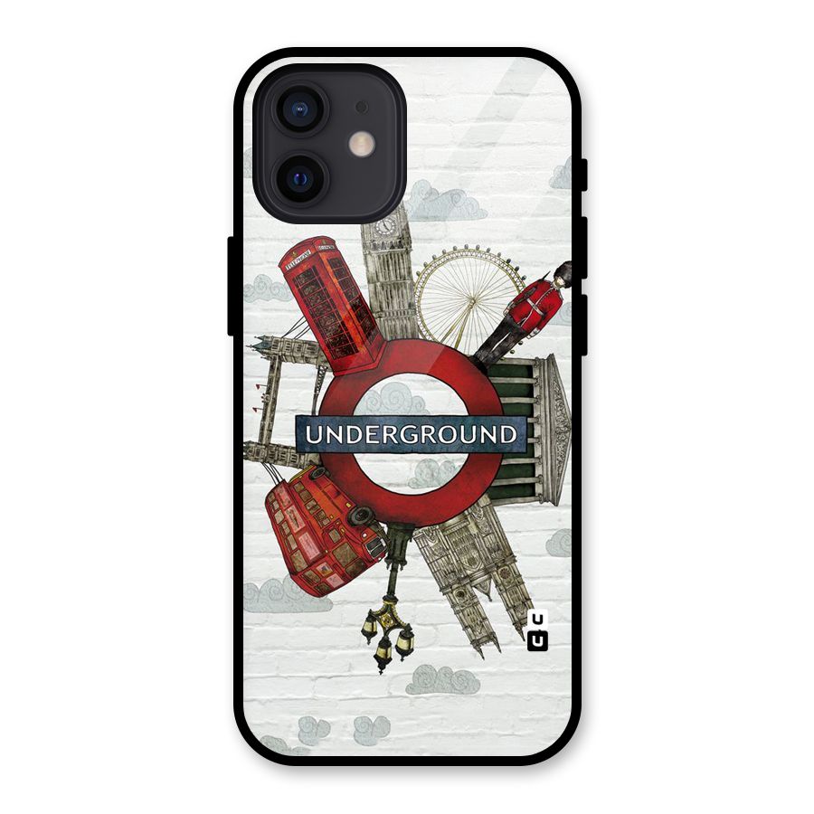 Underground Design Glass Back Case for iPhone 12
