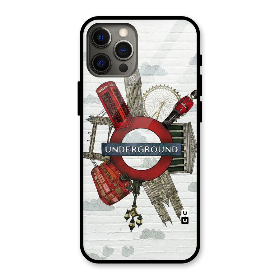 Underground Design Glass Back Case for iPhone 12 Pro Max