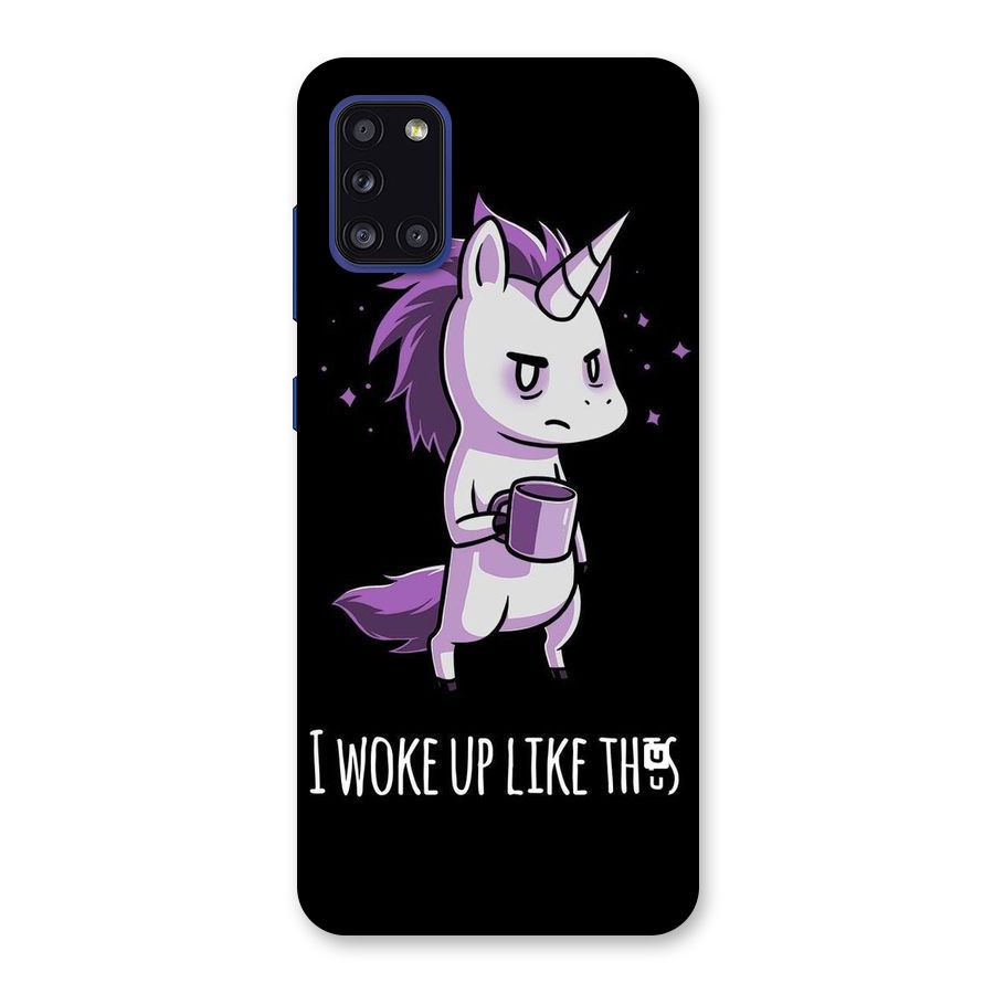Unicorn Morning Back Case for Galaxy A31