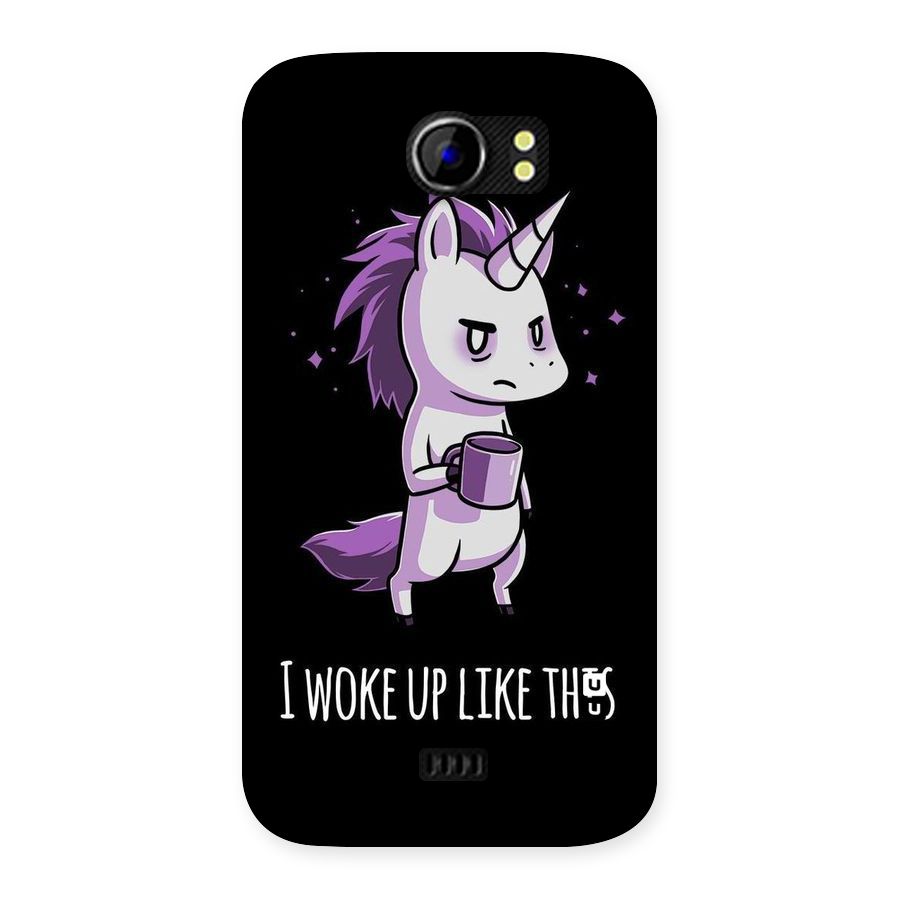 Unicorn Morning Back Case for Micromax Canvas 2 A110