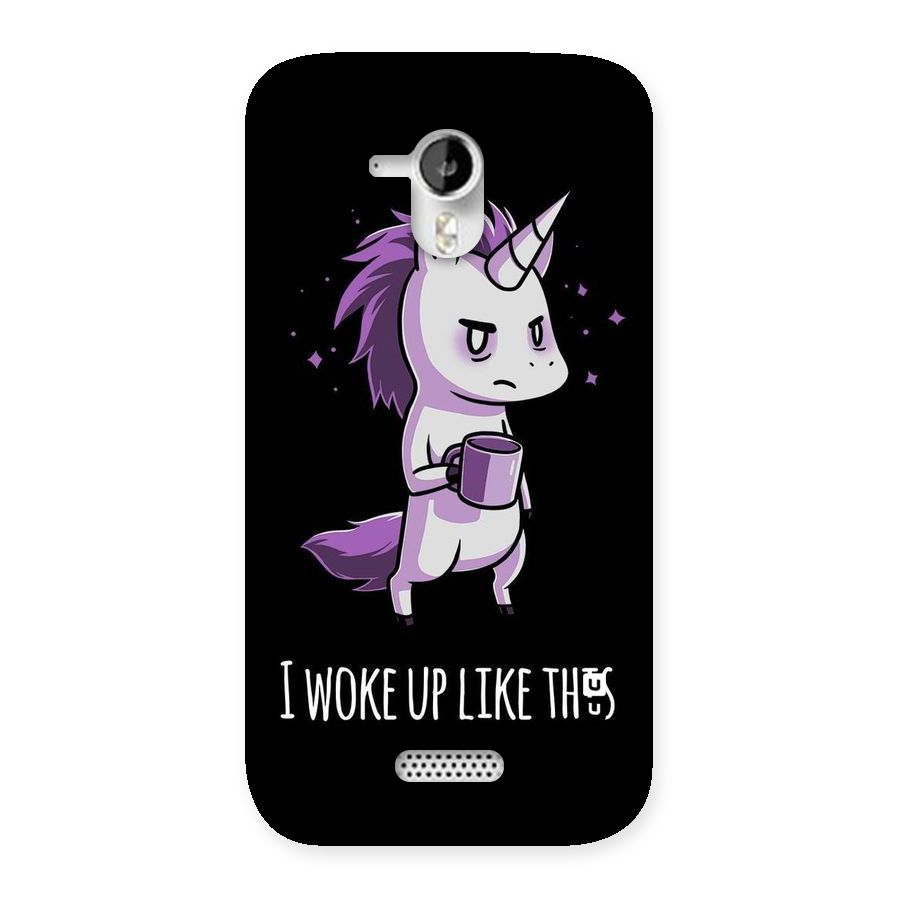 Unicorn Morning Back Case for Micromax Canvas HD A116