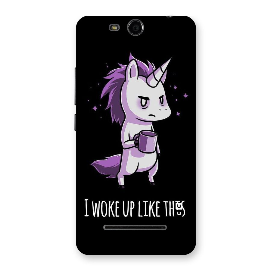 Unicorn Morning Back Case for Micromax Canvas Juice 3 Q392