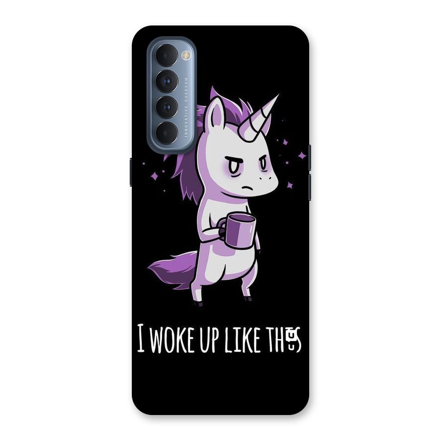 Unicorn Morning Back Case for Reno4 Pro