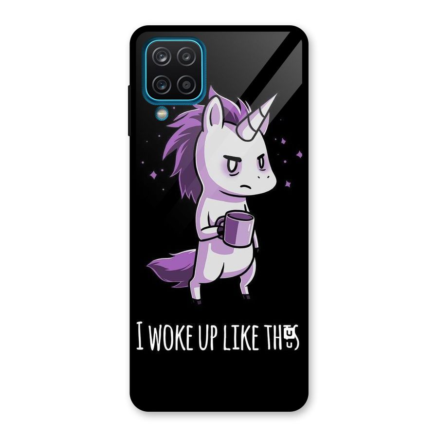 Unicorn Morning Glass Back Case for Galaxy A12