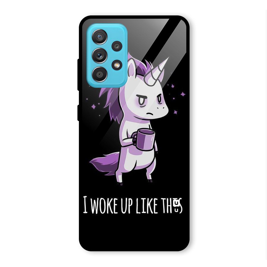 Unicorn Morning Glass Back Case for Galaxy A52s 5G