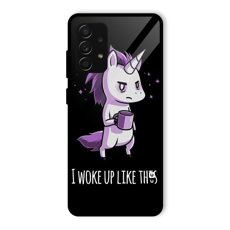 Unicorn Morning Glass Back Case for Galaxy A53 5G