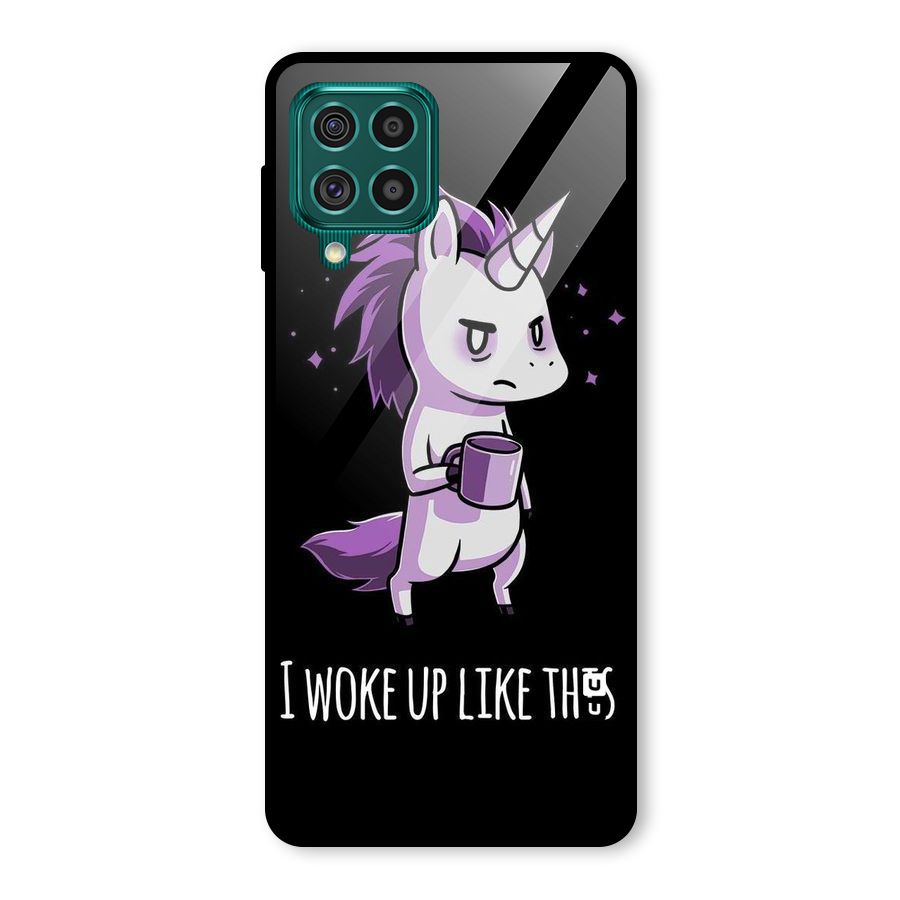 Unicorn Morning Glass Back Case for Galaxy F62