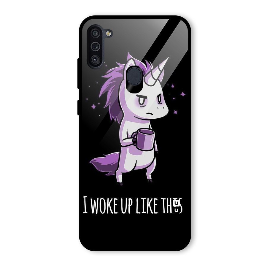 Unicorn Morning Glass Back Case for Galaxy M11