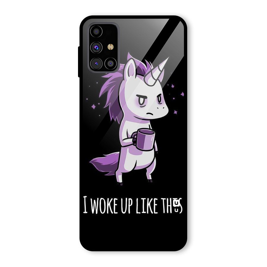 Unicorn Morning Glass Back Case for Galaxy M31s