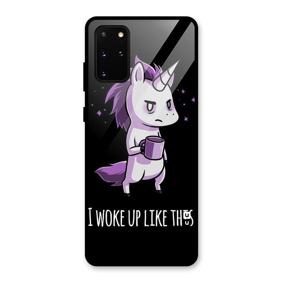 Unicorn Morning Glass Back Case for Galaxy S20 Plus