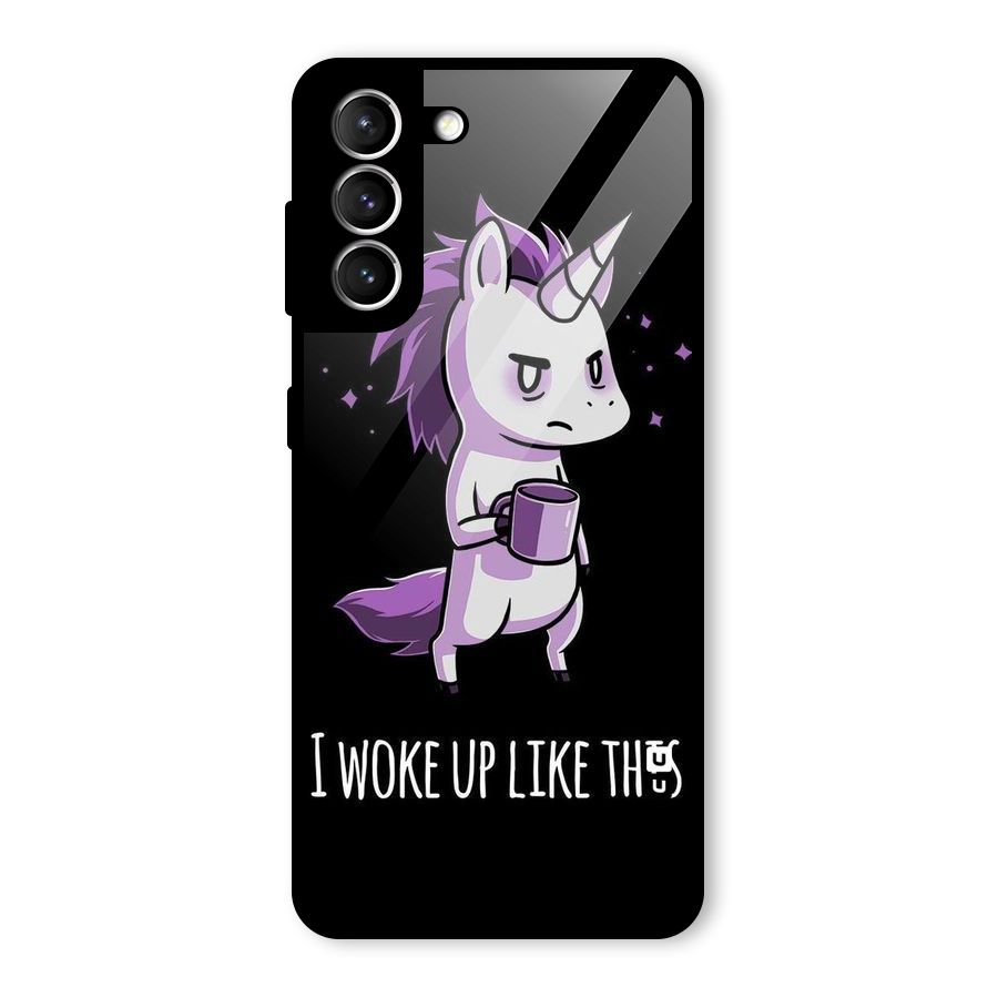 Unicorn Morning Glass Back Case for Galaxy S21 5G