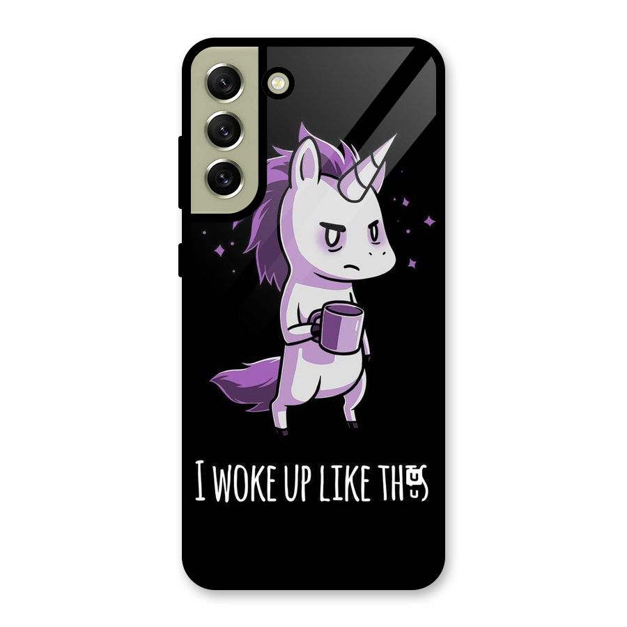 Unicorn Morning Glass Back Case for Galaxy S21 FE 5G