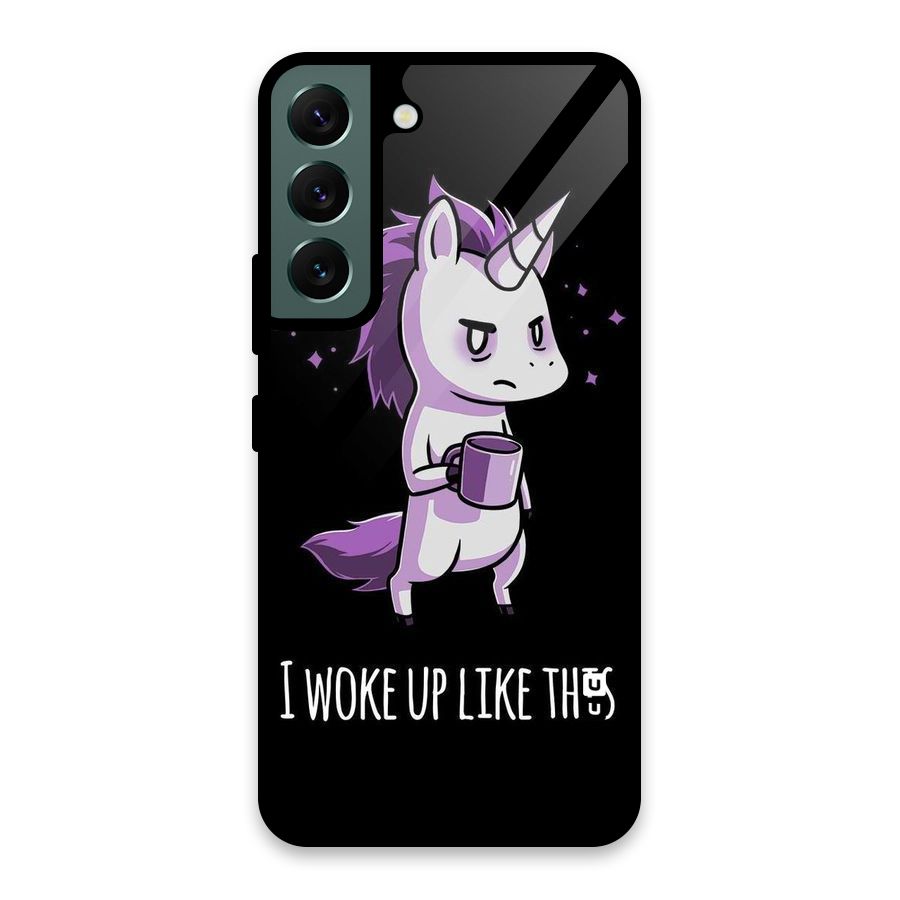 Unicorn Morning Glass Back Case for Galaxy S22 5G