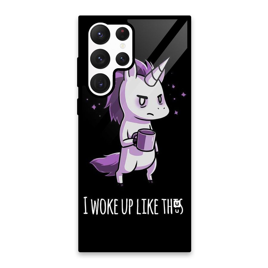 Unicorn Morning Glass Back Case for Galaxy S22 Ultra 5G