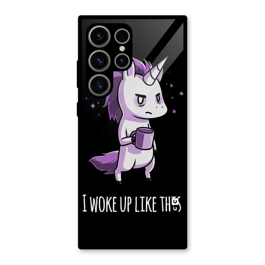 Unicorn Morning Glass Back Case for Galaxy S23 Ultra