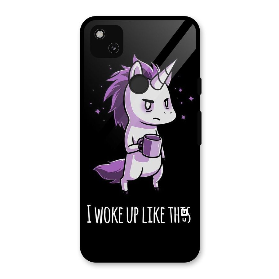 Unicorn Morning Glass Back Case for Google Pixel 4a