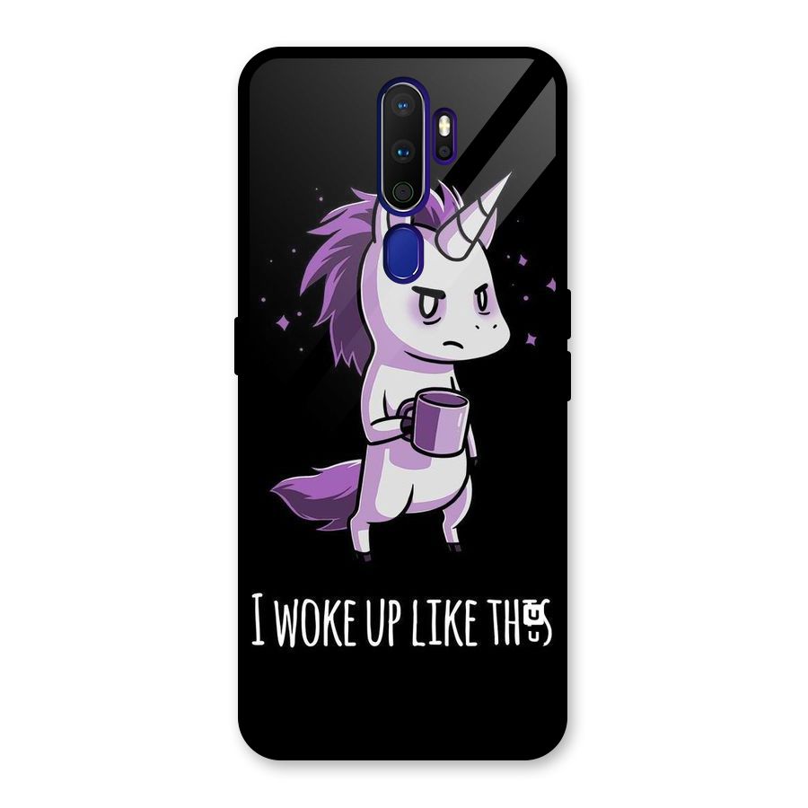 Unicorn Morning Glass Back Case for Oppo A9 (2020)