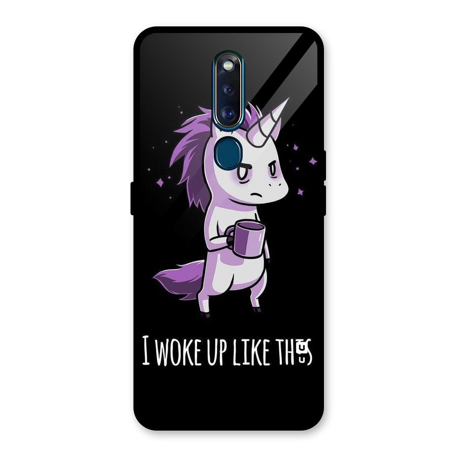 Unicorn Morning Glass Back Case for Oppo F11 Pro
