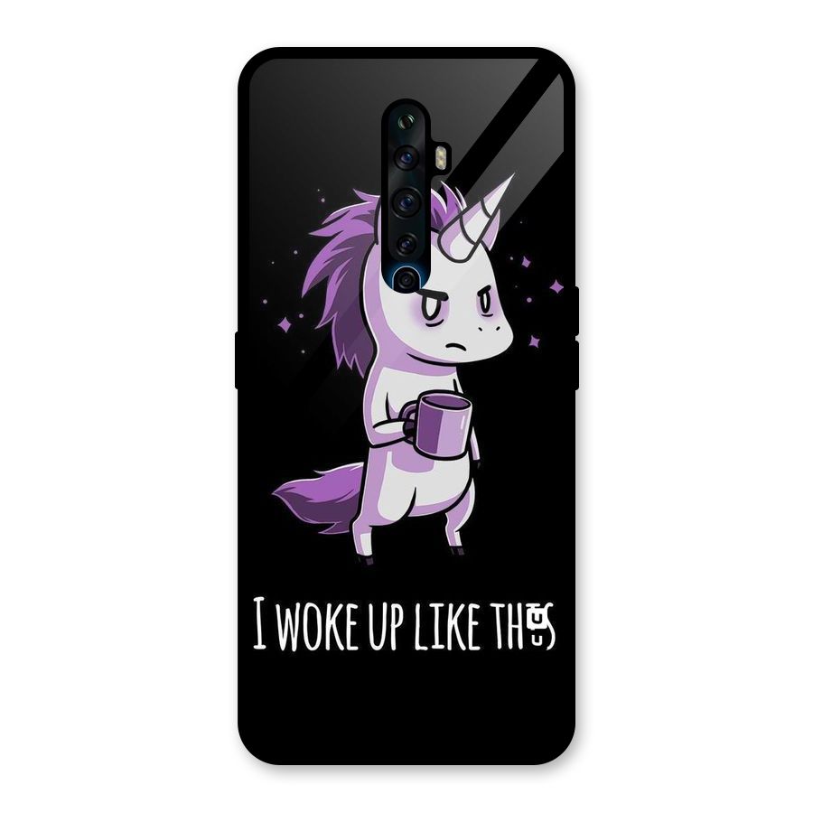Unicorn Morning Glass Back Case for Oppo Reno2 Z