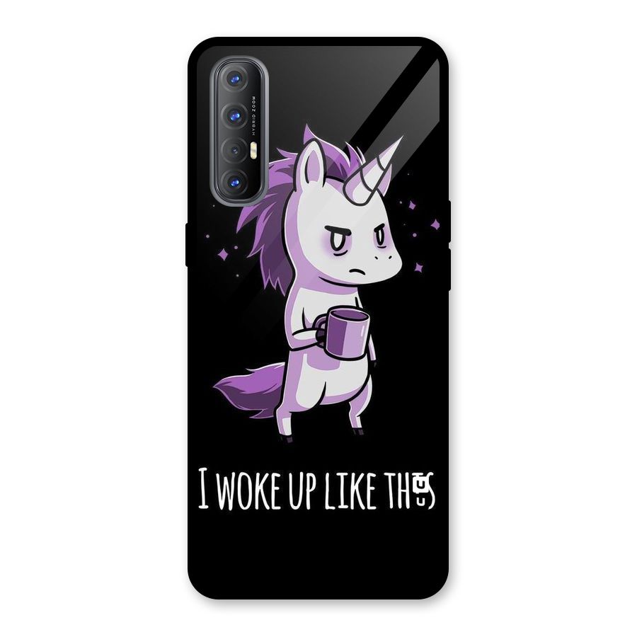 Unicorn Morning Glass Back Case for Oppo Reno3 Pro