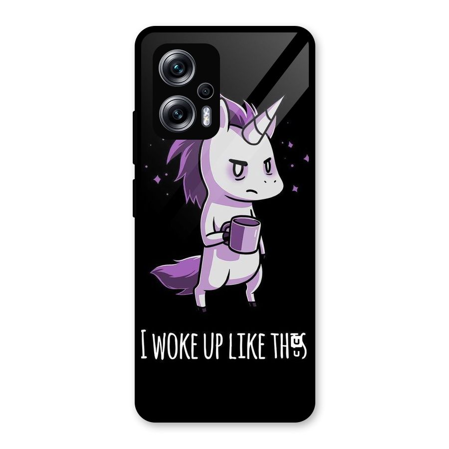 Unicorn Morning Glass Back Case for Redmi K50i