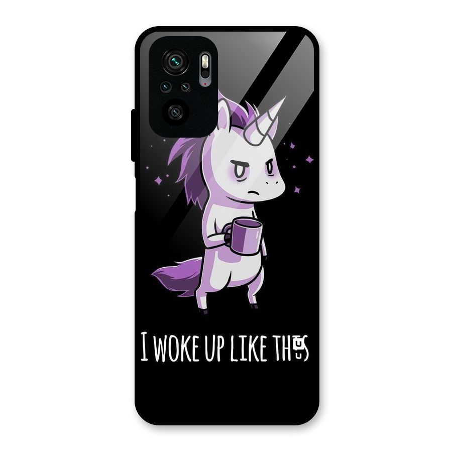 Unicorn Morning Glass Back Case for Redmi Note 10S