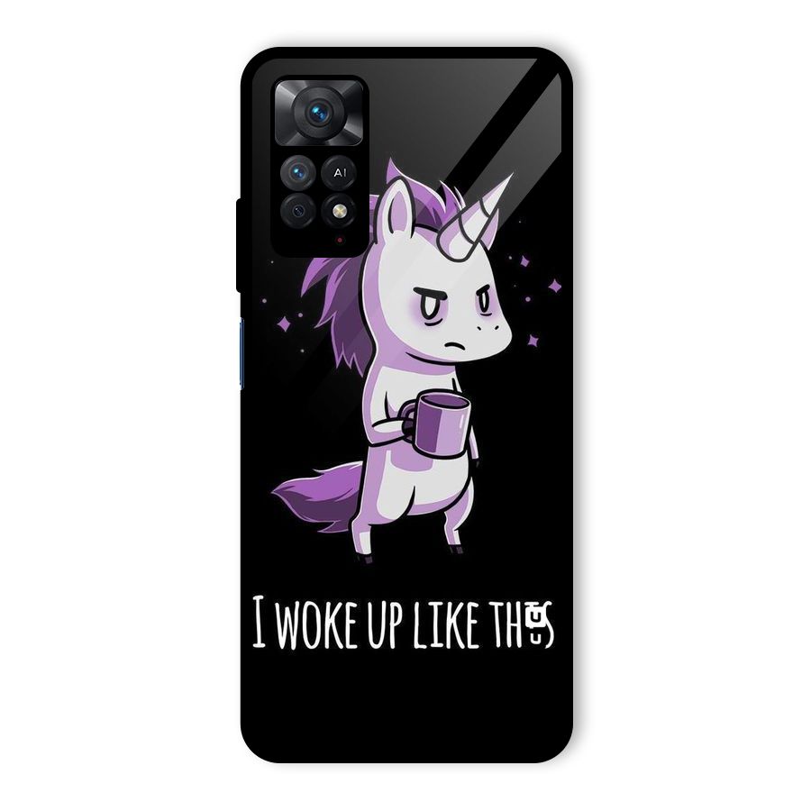 Unicorn Morning Glass Back Case for Redmi Note 11 Pro Plus 5G