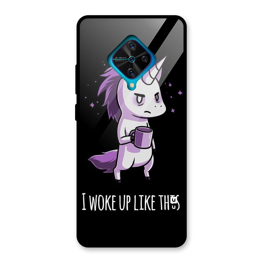 Unicorn Morning Glass Back Case for Vivo S1 Pro