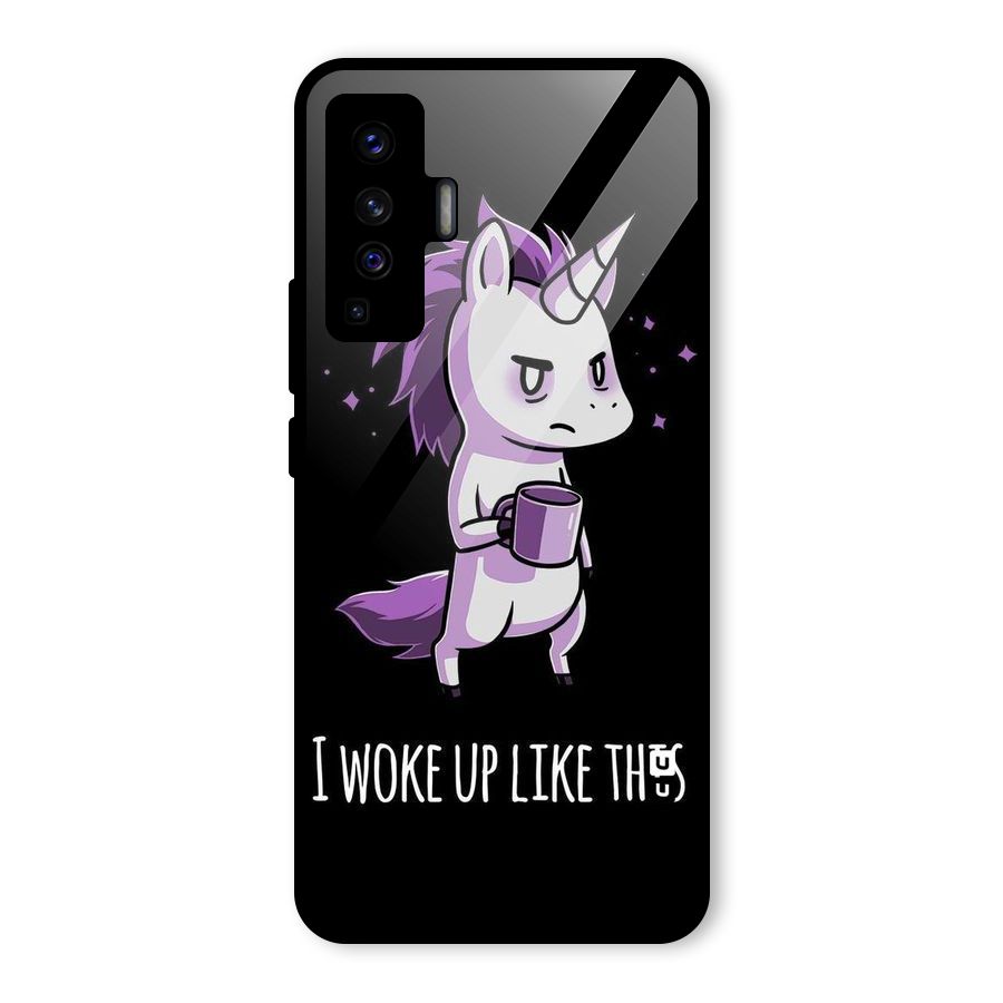 Unicorn Morning Glass Back Case for Vivo X50