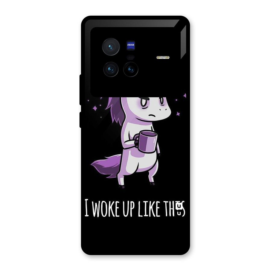Unicorn Morning Glass Back Case for Vivo X80