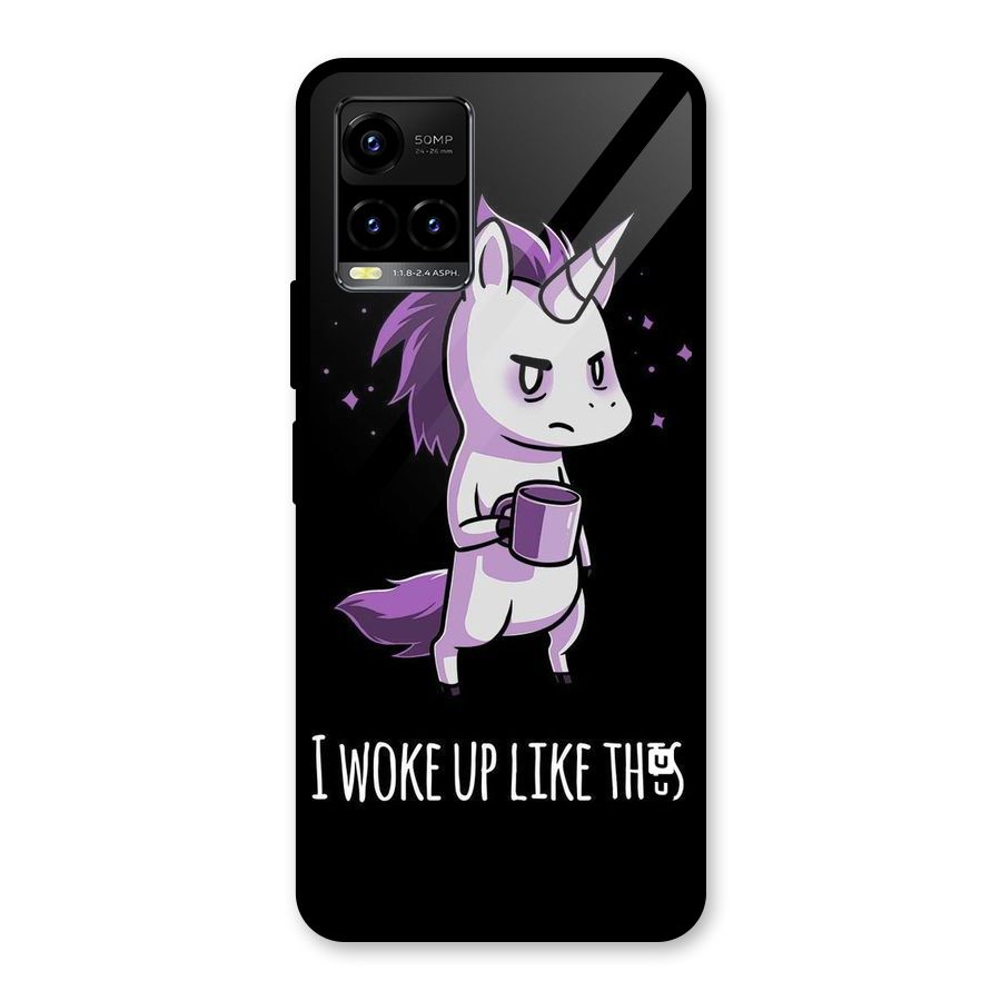 Unicorn Morning Glass Back Case for Vivo Y21T