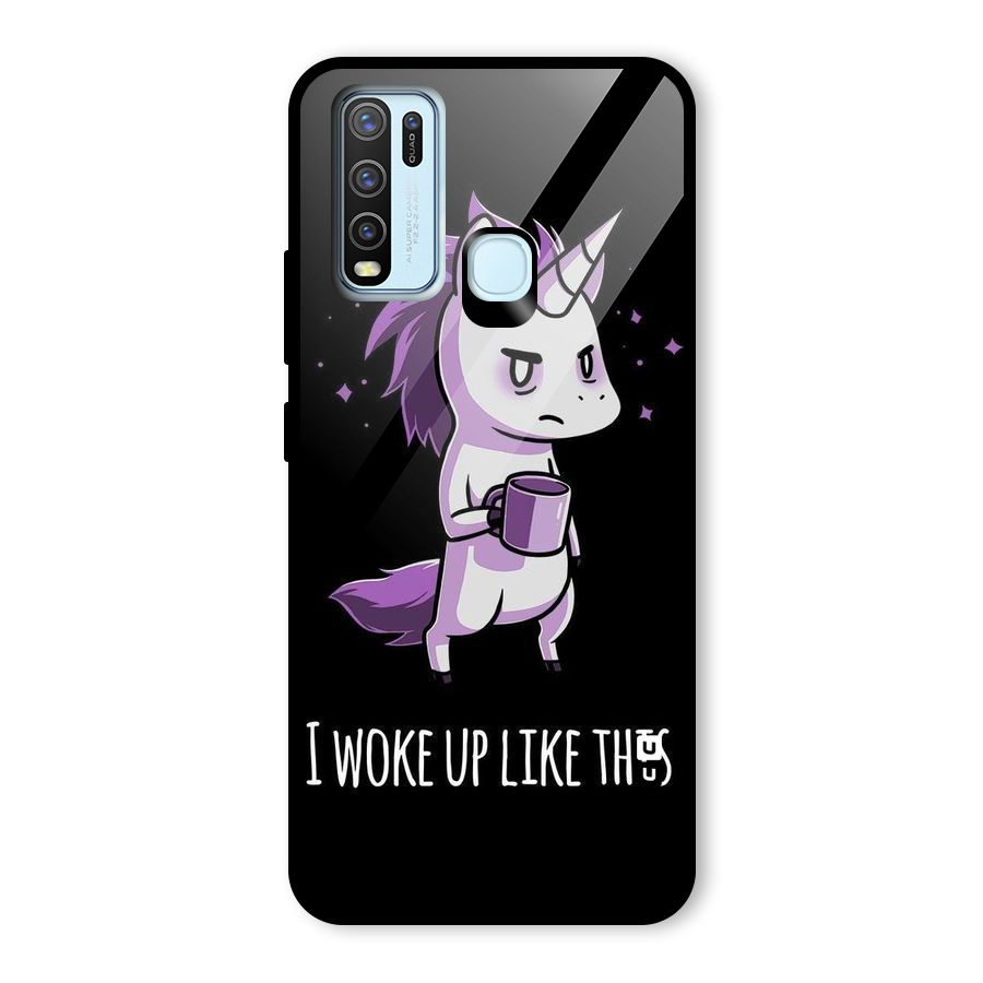 Unicorn Morning Glass Back Case for Vivo Y30