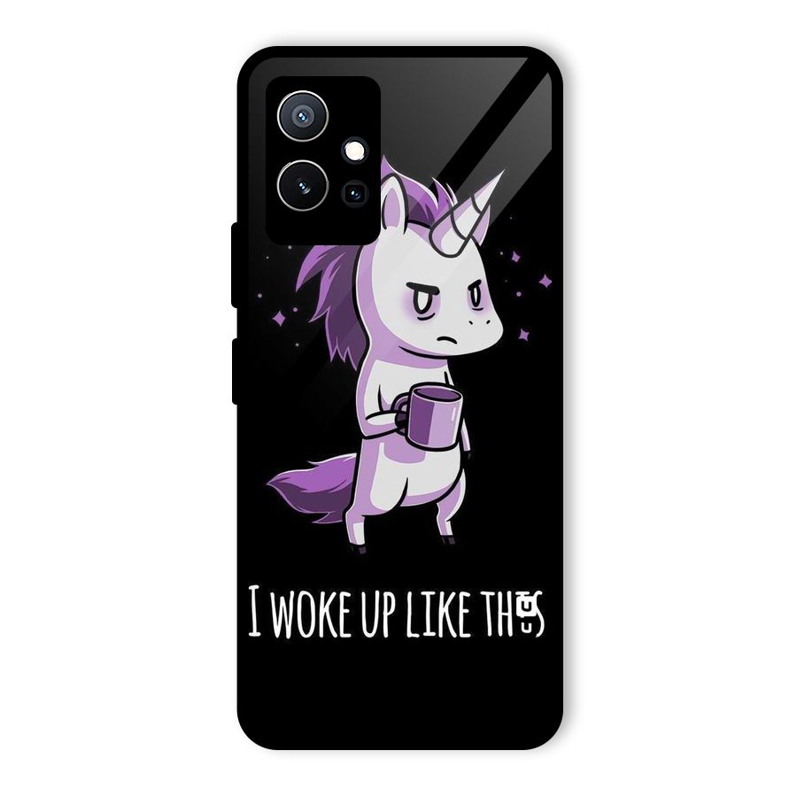 Unicorn Morning Glass Back Case for Vivo Y75 5G
