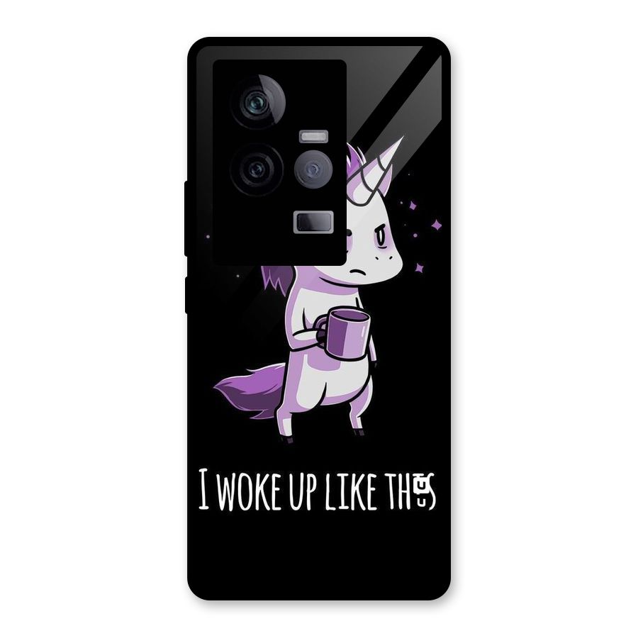 Unicorn Morning Glass Back Case for Vivo iQOO 11 5G