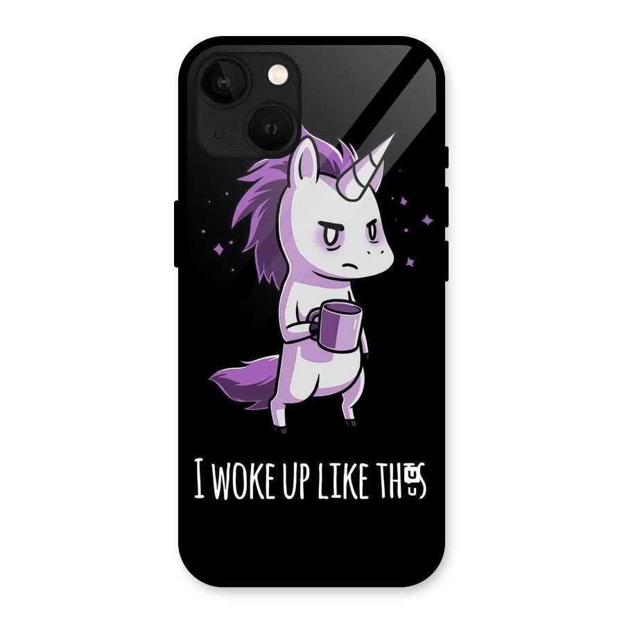 Unicorn Morning Glass Back Case for iPhone 13