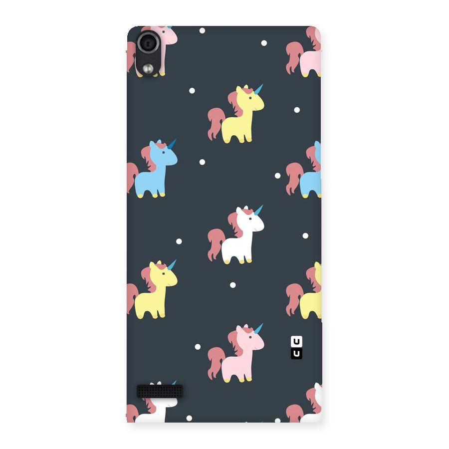 Unicorn Pattern Back Case for Ascend P6