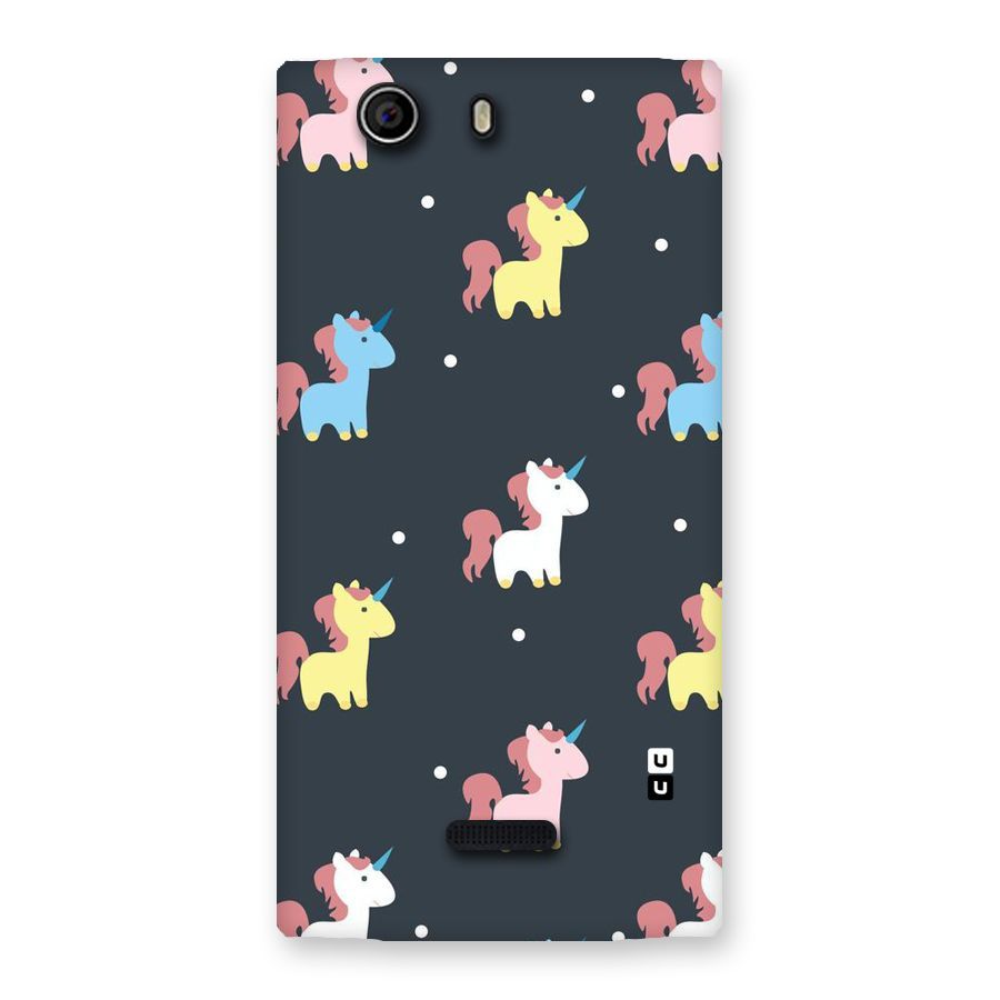 Unicorn Pattern Back Case for Canvas Nitro 2 E311
