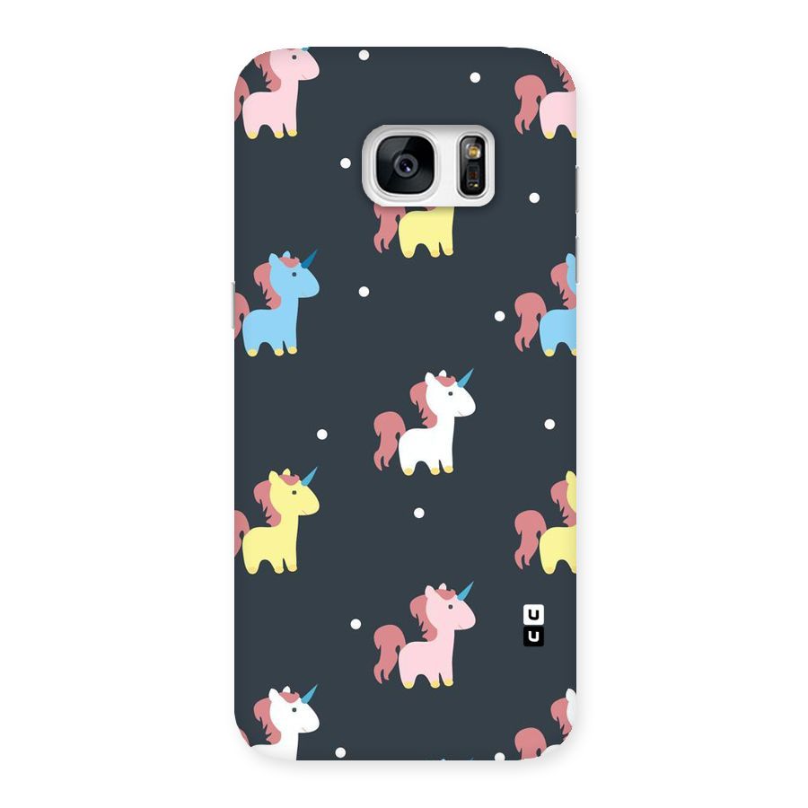 Unicorn Pattern Back Case for Galaxy S7 Edge