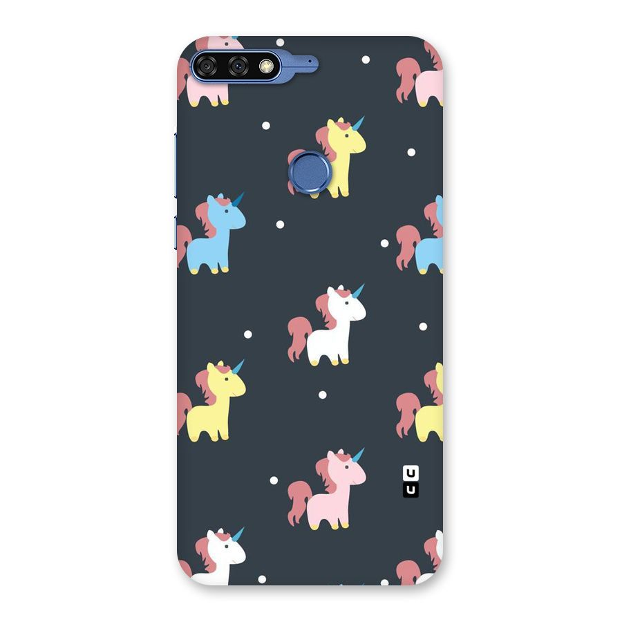 Unicorn Pattern Back Case for Honor 7C