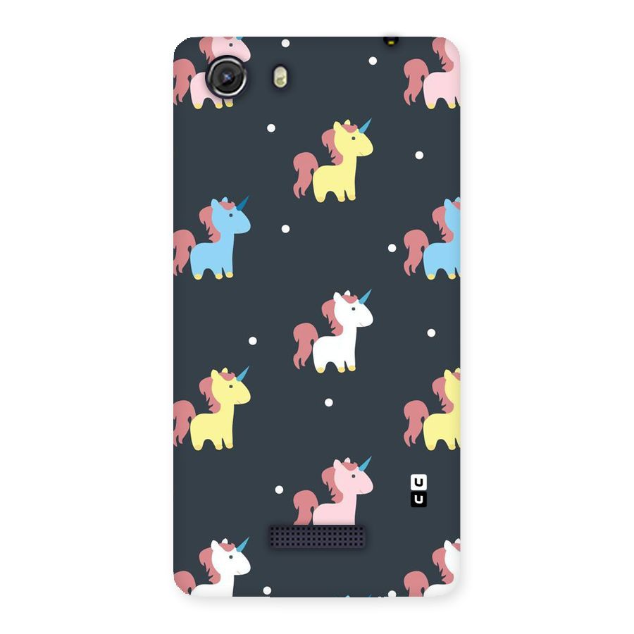 Unicorn Pattern Back Case for Micromax Unite 3